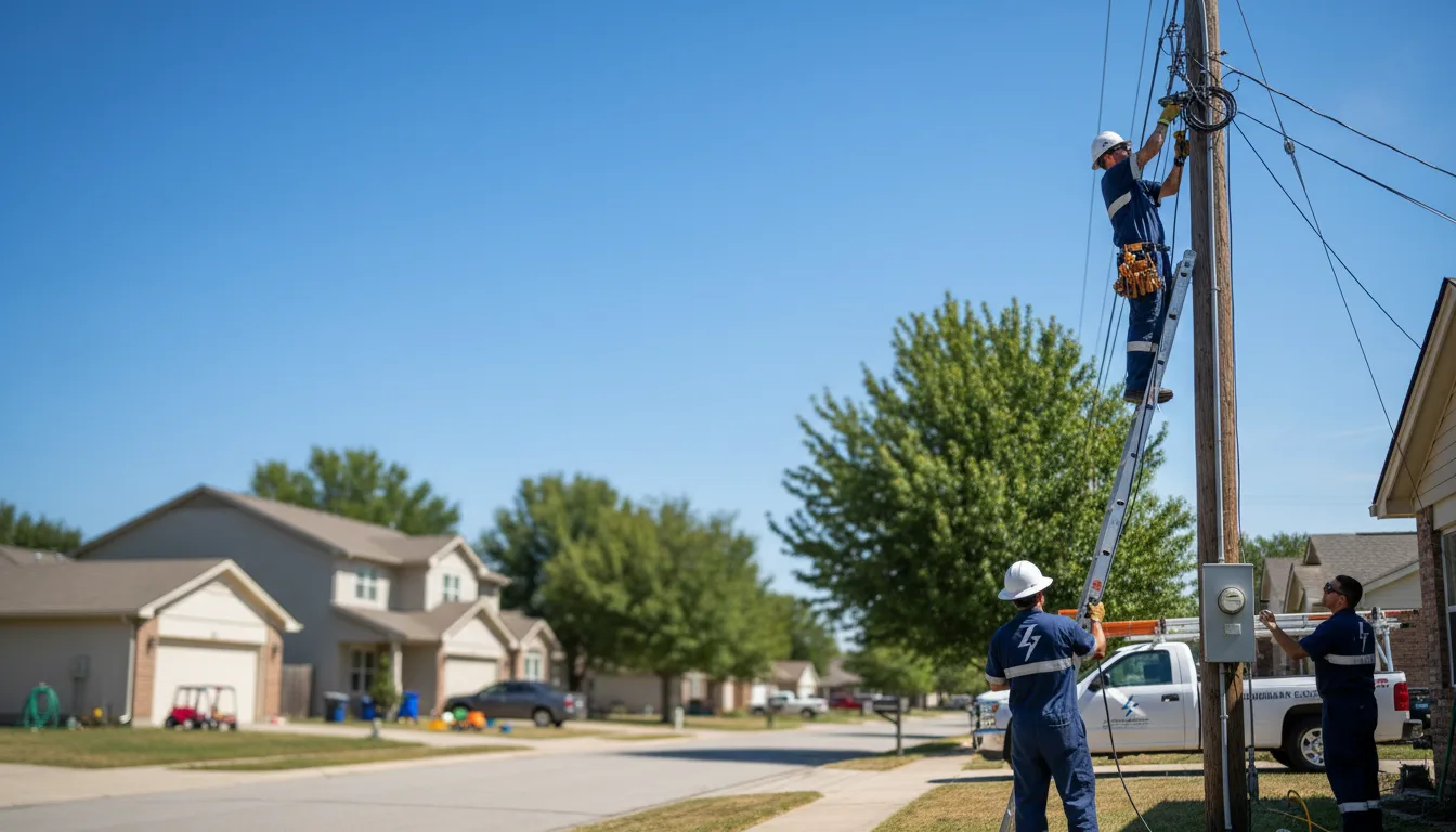 Residential electrician providing installation services in Bradford, AR